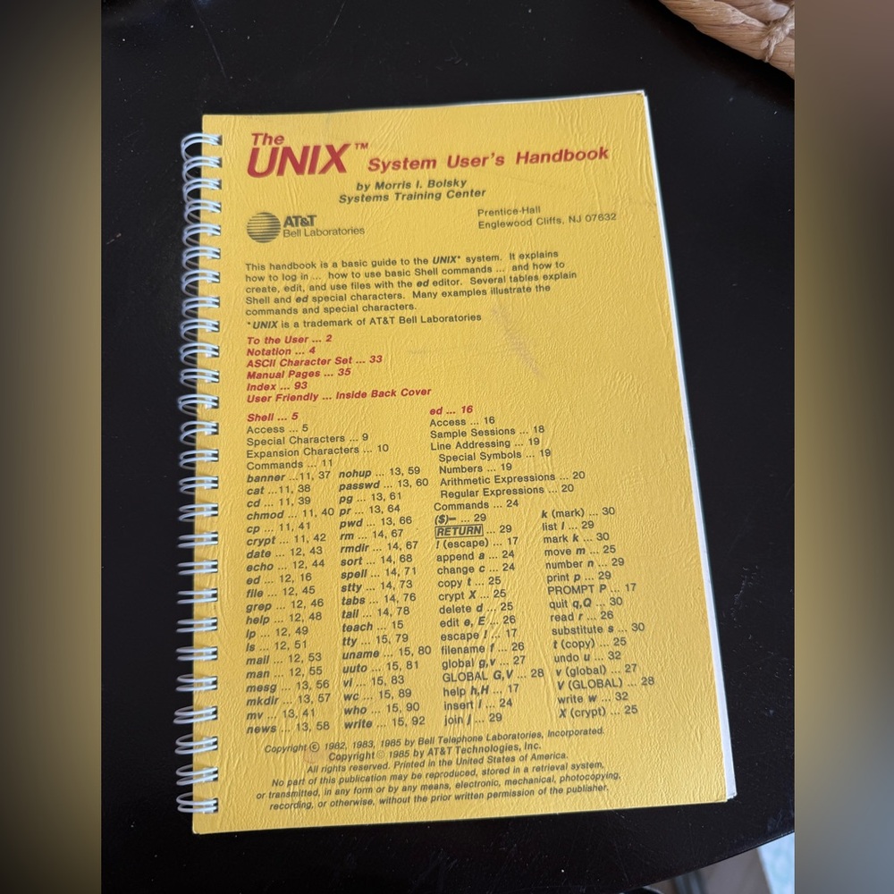The Unix System Users Handbook